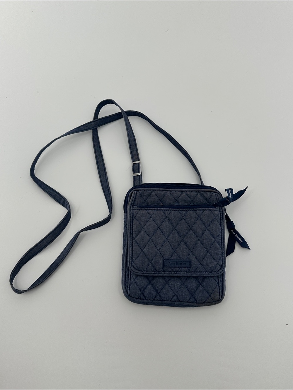 Vera Bradley Quilted Crossbody Bag in Dark Blue